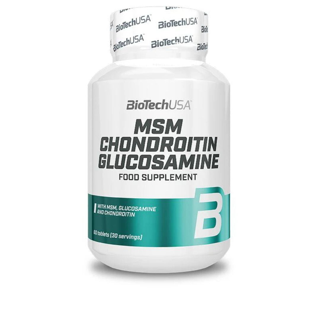 BioTechUSA MSM Chondroitin Glucosamine 60 Tabletten – Evercastle Nutrition