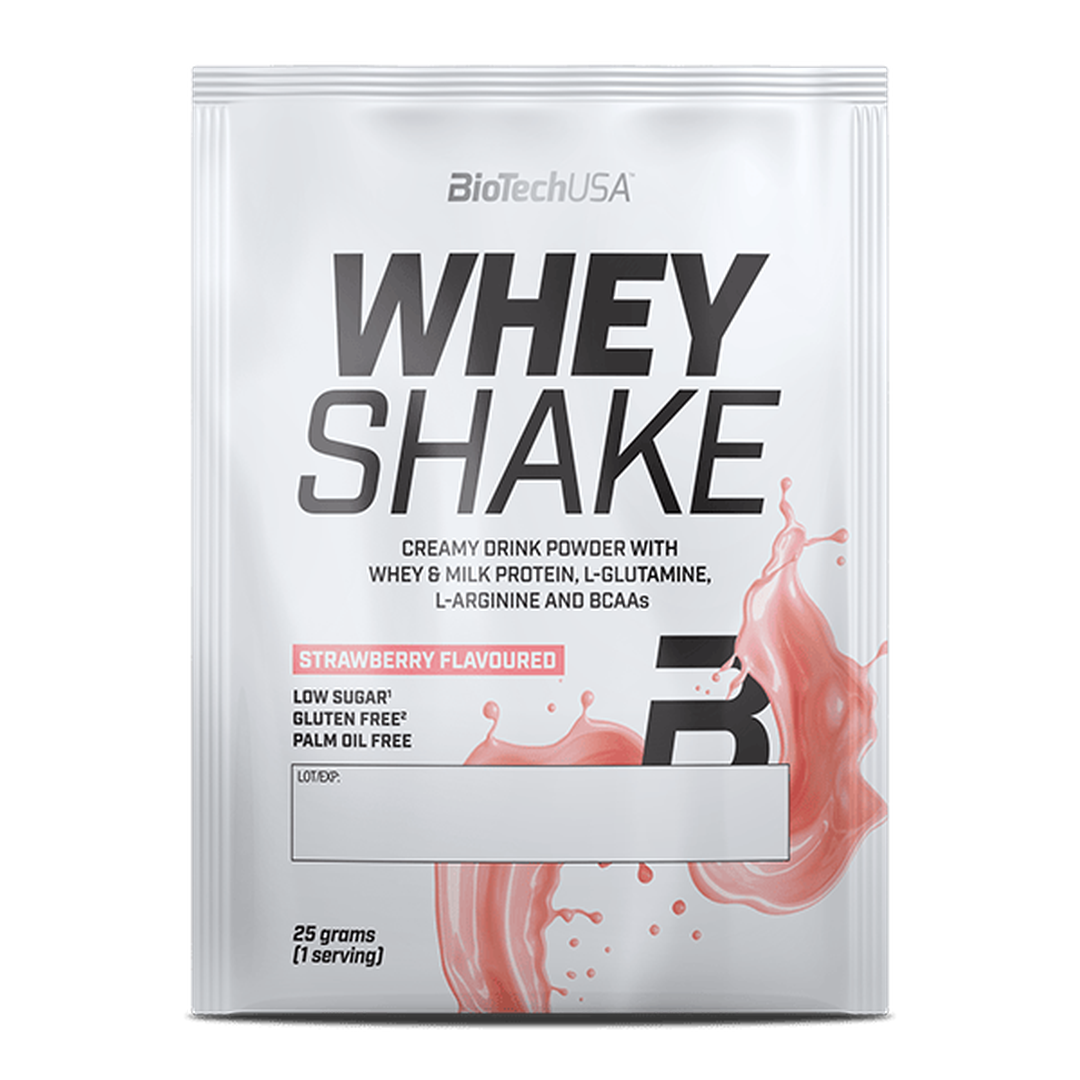 BioTechUSA Whey Shake Strawberry 25 g Einzelportion