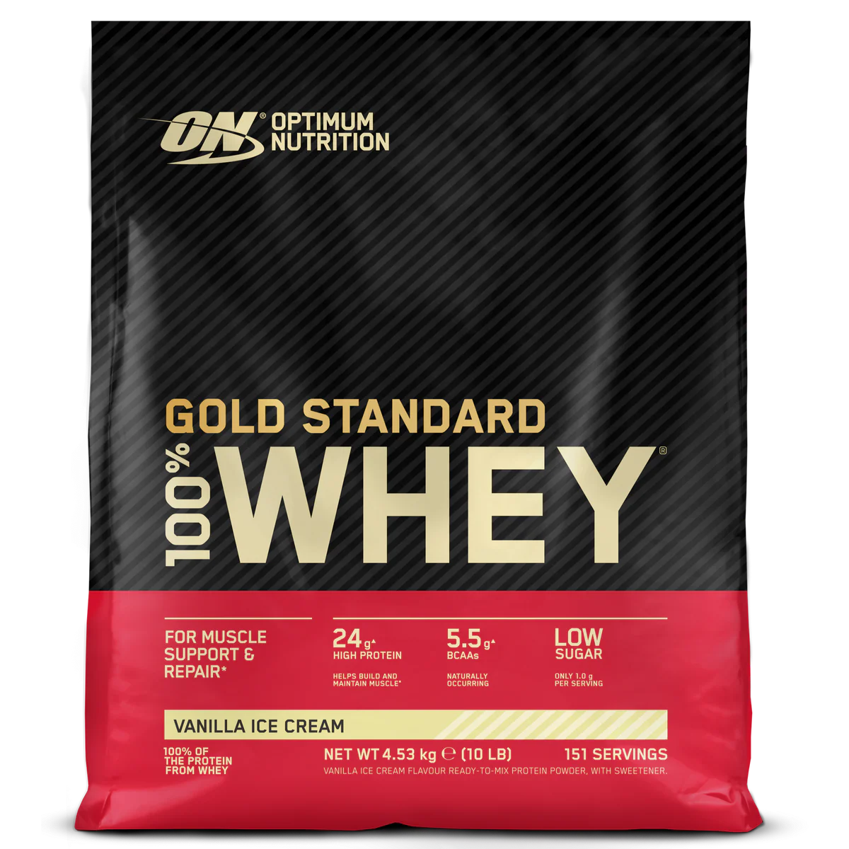 Optimum Nutrition Gold Standard Whey 100% Whey Protein 4530g – Evercastle Nutrition