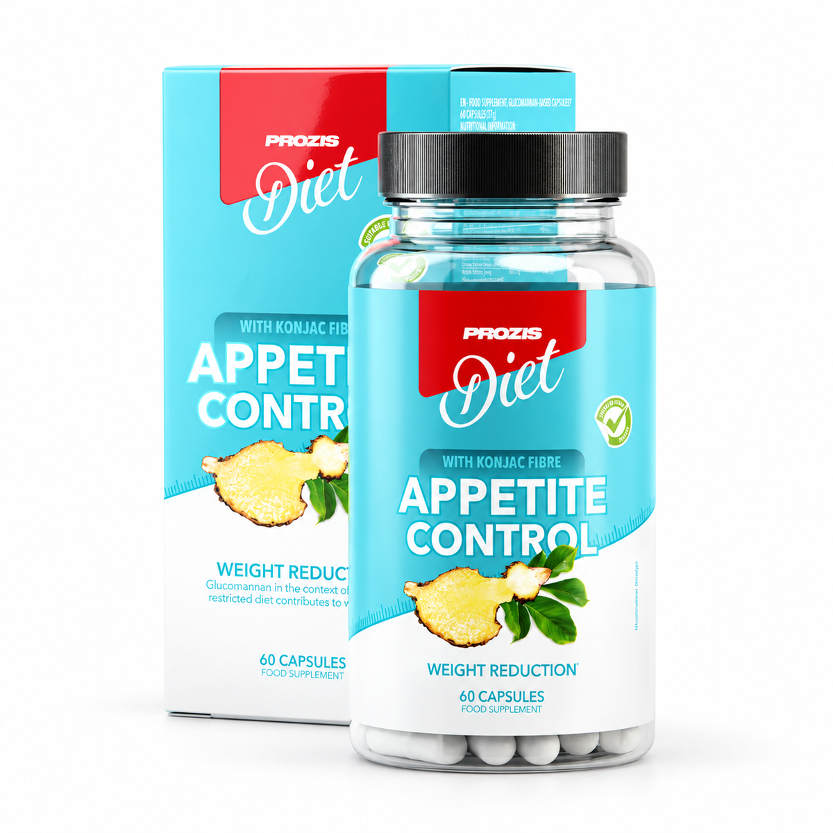 Prozis Appetite Control 60 Kapseln – Studio-Produktfoto