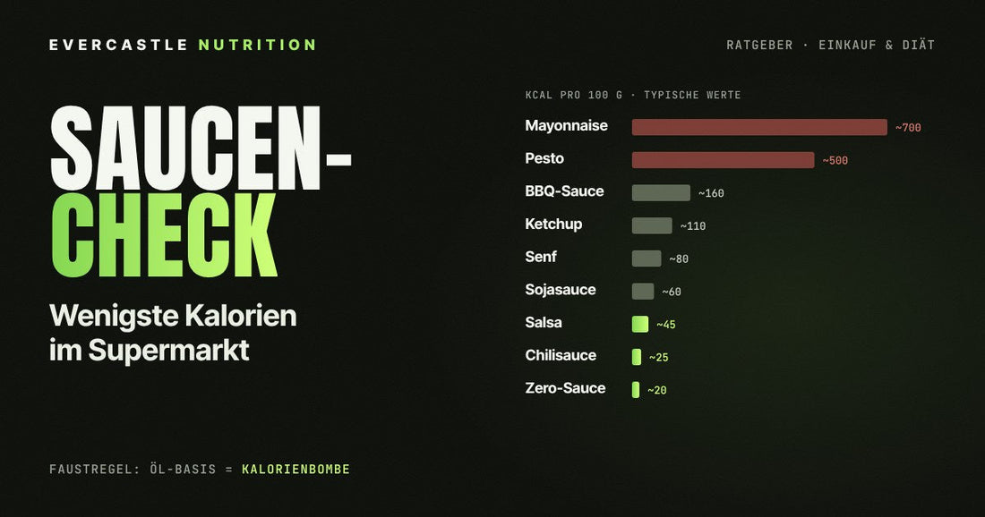 Saucen aus dem Supermarkt nach Kalorien pro 100 g: von Mayonnaise und Pesto bis Salsa, Chilisauce und Zero-Sauce