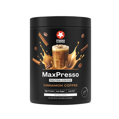 Maxi Nutrition MaxPresso Protein Coffee 300g – Cinnamon – Evercastle Nutrition