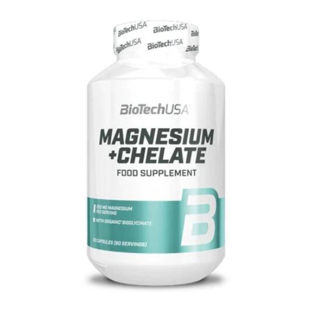 BioTechUSA Magnesium + Chelate 60 Kapseln – Evercastle Nutrition