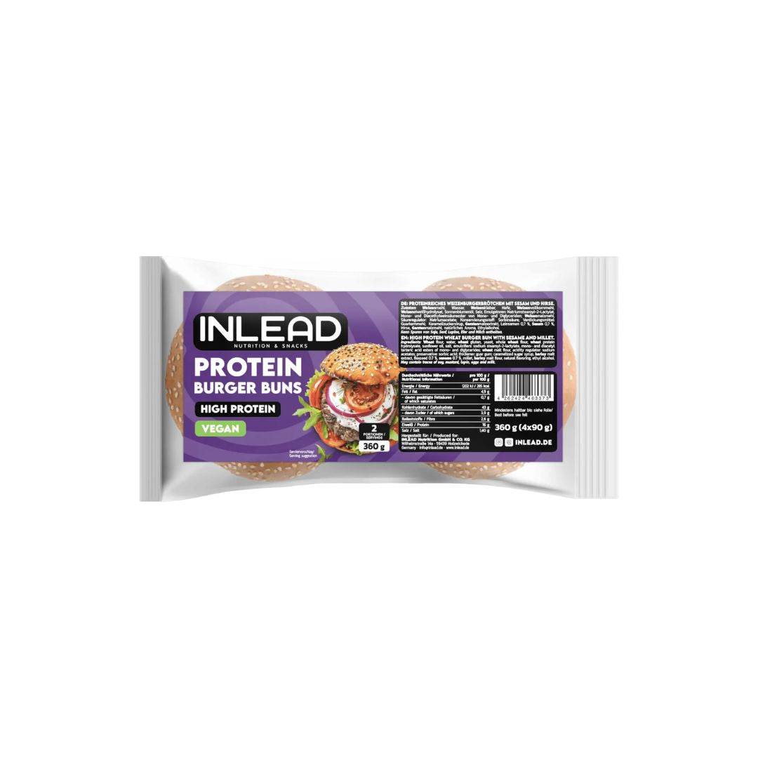 Inlead Protein Burger Buns 4x90g – Evercastle Nutrition
