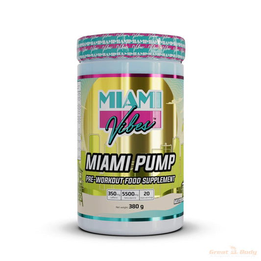 Miami Vibes Miami Pump Pre Workout 380g – Evercastle Nutrition