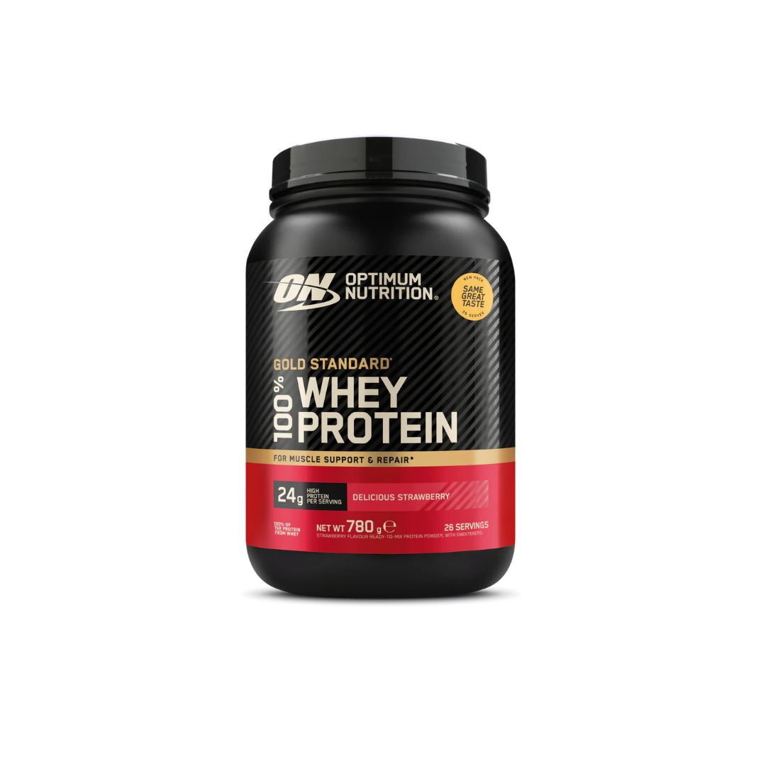 Optimum Nutrition Gold Standard Whey 100% Whey Protein 780g – Evercastle Nutrition