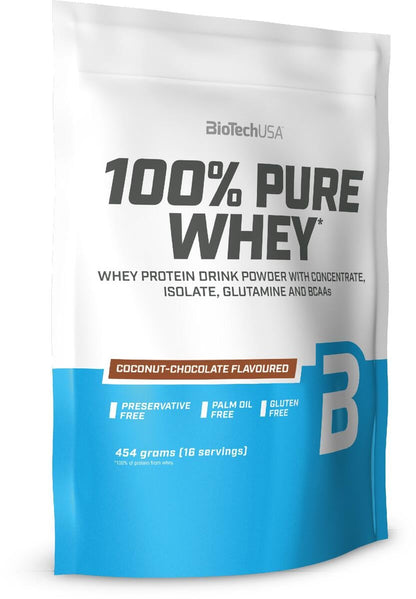 BioTechUSA 100% Pure Whey 454g – Evercastle Nutrition