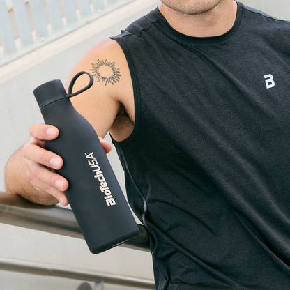 BioTechUSA Stainless Steel Bottle Black 500 ml