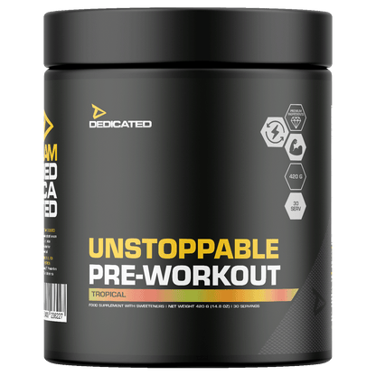 Dedicated Unstoppable Pre-Workout 420g Tropical – Evercastle Nutrition