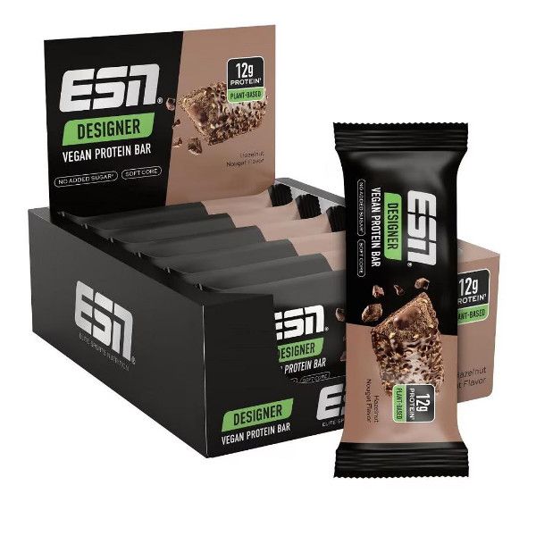 ESN Designer Vegan Protein Bar 12 x 55g – Evercastle Nutrition