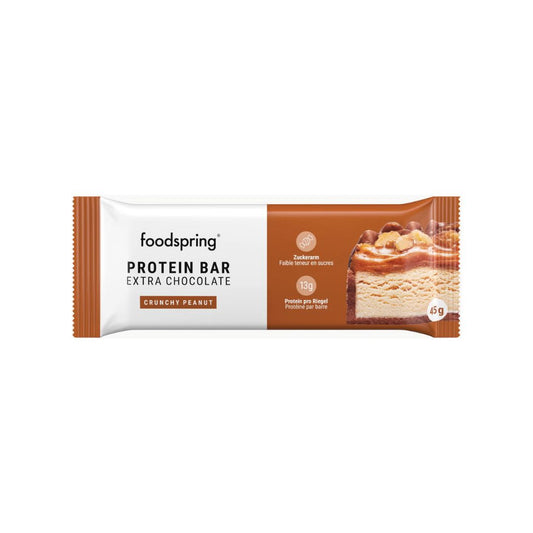 Foodspring Protein Bar Extra Chocolate 45g MHD 05/2026 – Evercastle Nutrition
