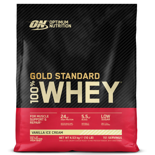 Optimum Nutrition Gold Standard Whey 100% Whey Protein 4530g – Evercastle Nutrition