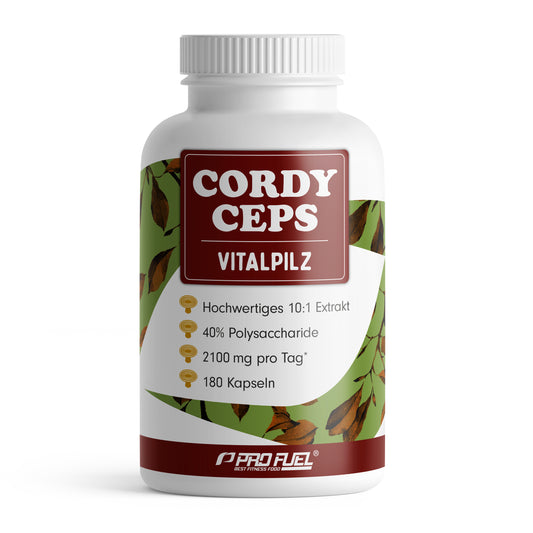 ProFuel Vitalpilz Cordyceps 180 Kapseln – Evercastle Nutrition