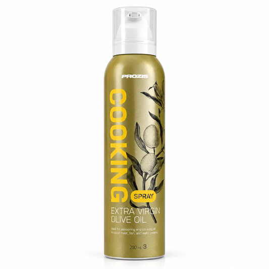 Prozis Cookin'Spray Natives Olivenöl extra 200 ml – Studio-Produktfoto