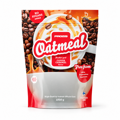 Prozis Oatmeal Vollkornhafer 1000g – Coffee Caramel – Studio-Produktfoto