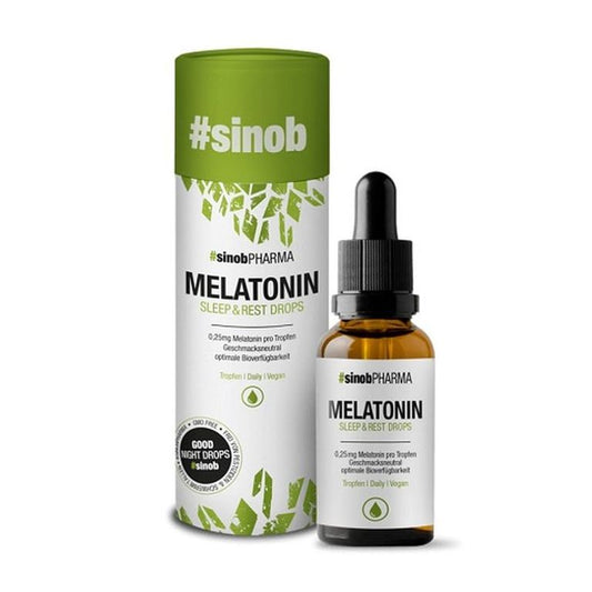 Sinob Melatonin Tropfen 50ml (1400 Tropfen) – Evercastle Nutrition