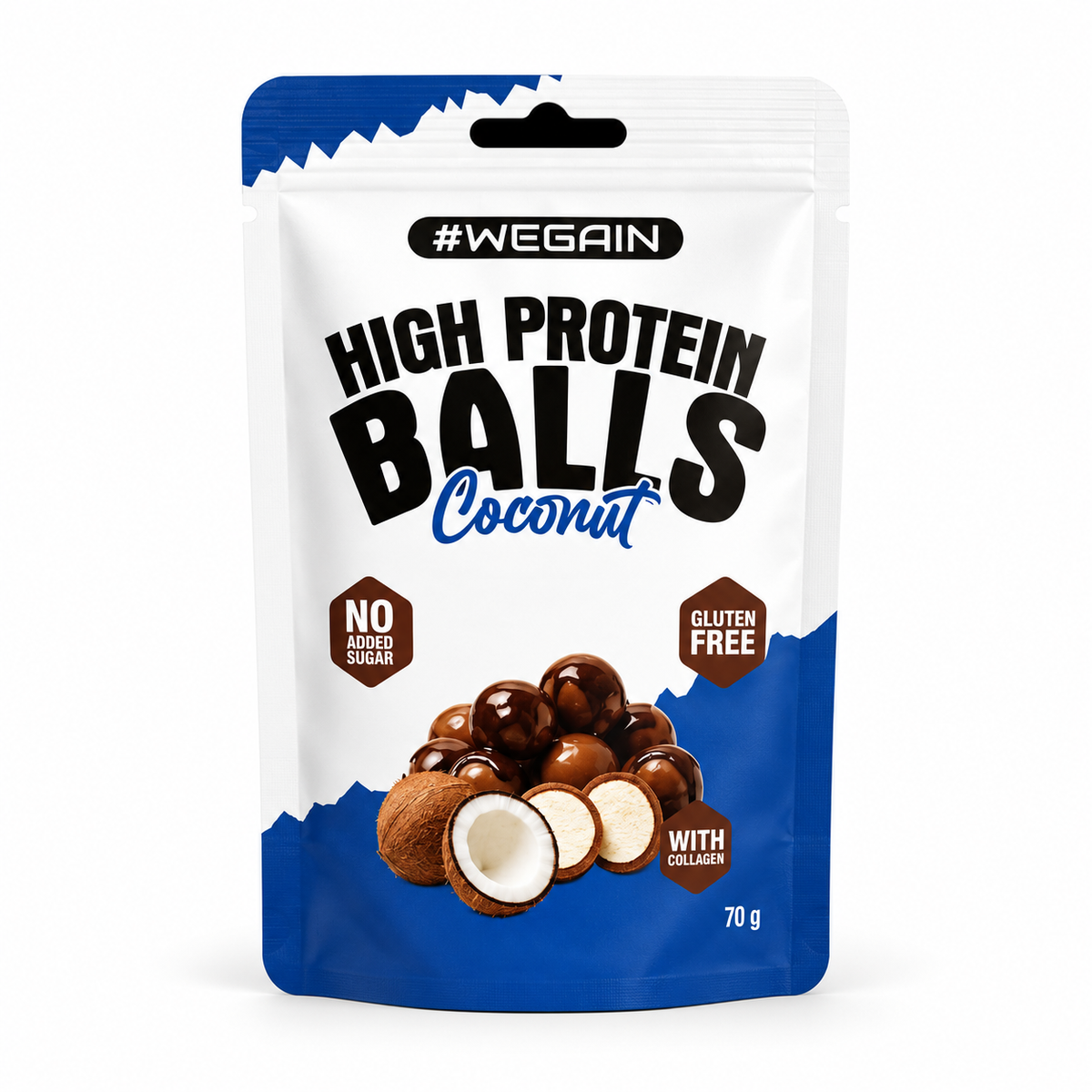 Wegain High Protein Balls 70g – Coconut – Studio-Produktfoto